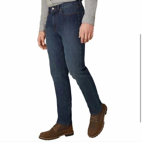 Eddie Bauer Men's Flannel Lined Denim #12 - Picture 4 of 7